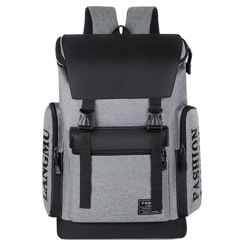 2024 New Starry Backpack Korean Leisure Style Waterproof Nylon Material USB Charging Zipper for College Students' School Travel