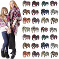 2024 Mommy and Me Scarf Buffalo Plaid Check Shawl Fashion Tartan Scarf Mother Daughter Neckerchief Christmas Cashmere Wrap Shawl