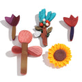 Creative Geometric Plant Flower Pin Sunflower Abstract Tree Acrylic Brooch Accessory for Kids Gifts Parties Weddings Engagements