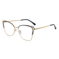 Retro Women Anti-blue Light Blocking Metal Frame Glasses Optical Computer Eyeglasses