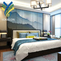 YKML 0083 Customized 3D Wall Murals Modern Natural Mountain Landscape Wallpaper for Home Decor Waterproof Anti-Static Panel Wall