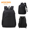 For Custom Logo Durable Unisex Business Office School Travel Laptop Waterproof Polyester Backpack with Zipper Closure