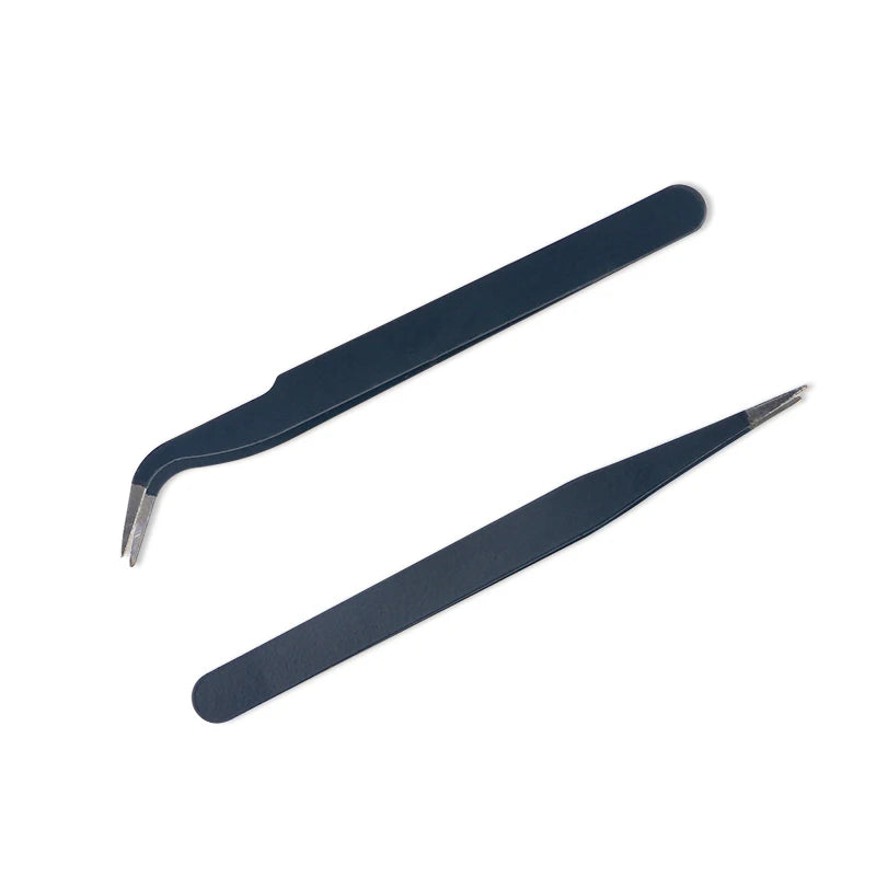 OEM/ODM Stainless Steel Manicure Tweezer Nail Decoration Tools for Nail Stickers Rhinestones Pick up Nail Art  Esd Tweezers
