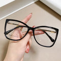 7863 Fashion Women Tr90 Cat Eye Glasses Frame  Anti Blue Light Glasses Big Eyeglasses for Ladies