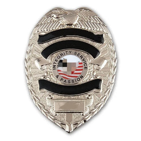 Gold Silver Plating Custom Logo Design Pressing Embossed Personalized Design Badge