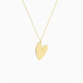 Wholesale Valentine Day Jewelry Custom Engrave 925 Sterling Silver Sideway Heart Pendant Necklace