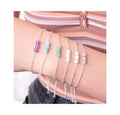 Simple Design Moonstone Bracelet Jewelry Adjustable Stainless Steel Chain Natural Crystal Stone Beaded Bracelet for Women