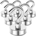 Magnetic Hooks Heavy Duty Strong Rare Earth Neodymium Magnets With Hooks for Hanging Magnetic Hanger Strong Cruise Hook