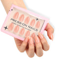 Dropshipping Genuine Soft Gel GD50 30 Pcs High-end Minimalist French Orange 3D Shell Pearls Press on Nails Customize False Nails MegaBDM
