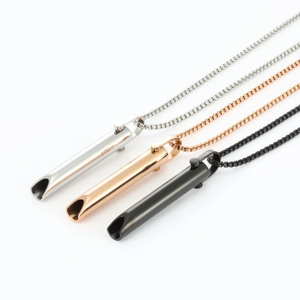 Anti-Anxiety Jewelry Breathing Necklace for Breathwork Anxiety Breathing Tool Stress Relief Anxiety Necklace for Women Men Baby