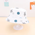 2023 Summer Adjustable Colorful Toddler Fisherman Sun Hat Plain Polyester Cotton Baby Children Kids Bucket Hat