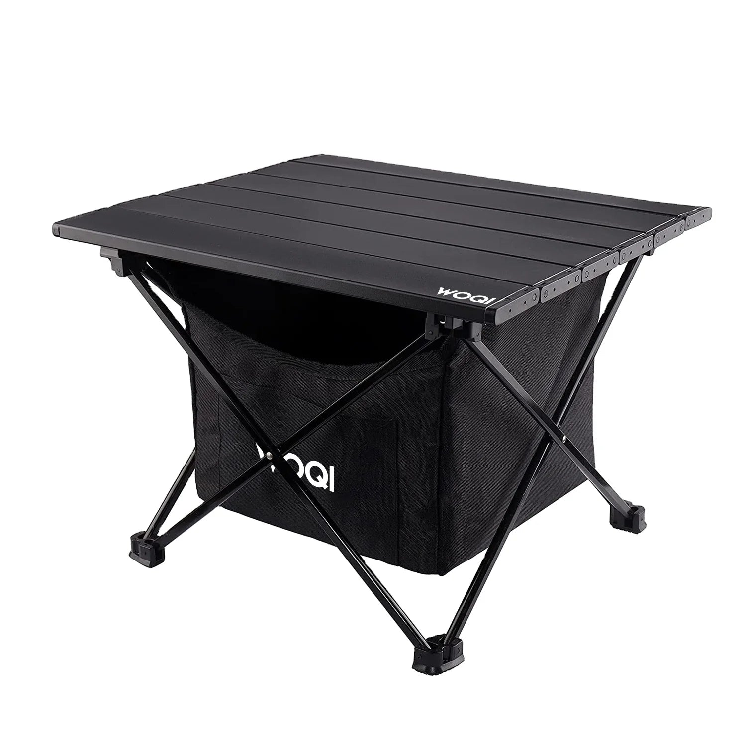 WOQI Folding Table Portable Camping Table Ultralight with Carry Bag for Outdoor Beach BBQ Picnic