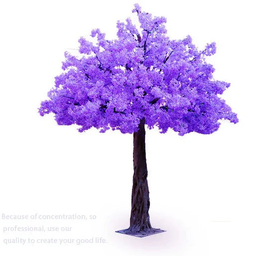 Faux Wedding Decoration Simulated Purple Artificial Cherry Blossom Trees Peach Blossom Tree Flowers Centerpiece