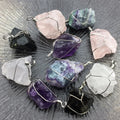 Huiying Diy Heal Crystal Quartz Pendant Healing Stones Jewelry