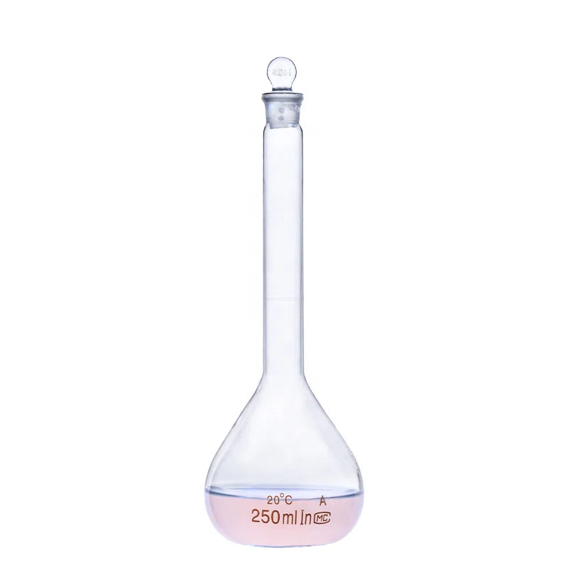250ml Chemical Glass Volumetric Flask Educational Equipment for Teaching
