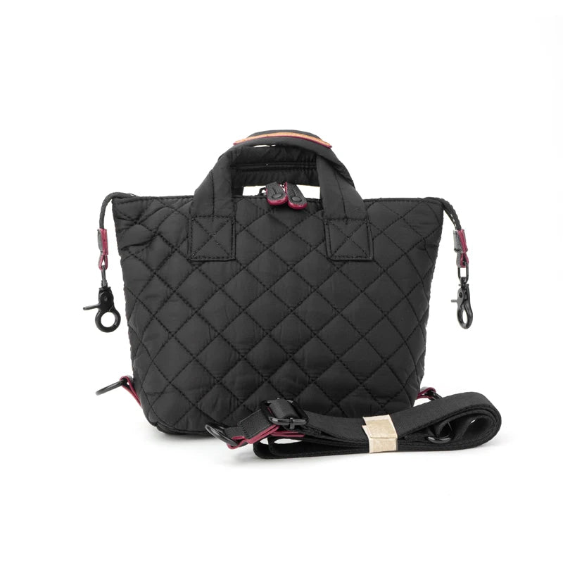 Wholesale New Arrival Puffy Ladies Fashion Tote Handbag Women Customized Logo Shoulder Water Proof Nylon Puffer Tote Bag
