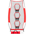 Portable Vertical Goal Net for American Rugby and Baseball Training Sports Equipment with Hole