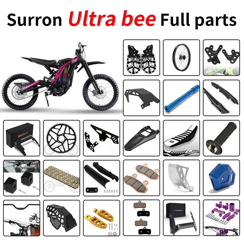 For Surron Light Bee Parts Cnc Storm R Verified Direct Mount Stem Silver Banden Onderdelen Lbs E Bike 2025 Ultra Accessories