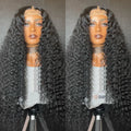 Water Wave Transparent Glueless  Lace Frontal Brazilian Virgin Human Hair Wigs for Black Women