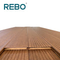 European Style Outdoor Engineered Bamboo Decking Planks Waterproof Fireproof Eco-Friendly Click Install Anti-Slip Smooth