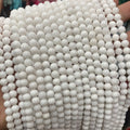 Cheap Price Natural Stone Ceramic Beads Round Loose Strand White Porcelain Beads for Jewelry Making