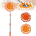 DOOSO Rotatable Adjustable Cleaning Mop Twist Mop Floor Cleaning Microfiber Dust Mop Cleaner