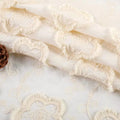 3d Flower White Cotton Embroidery Clothing Lace Fabric