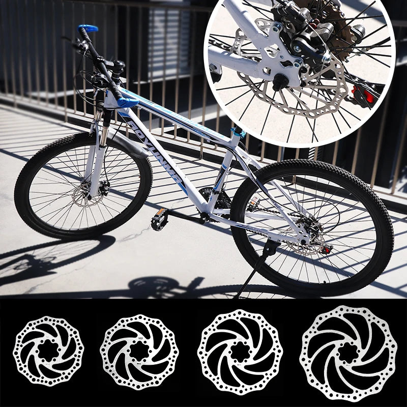 New Image 203mm/180mm/160mm/140mm 6 Inches Stainless Steel Rotor Disc Brake for MTB Mountain Road Cruiser Bike Bicycle Parts
