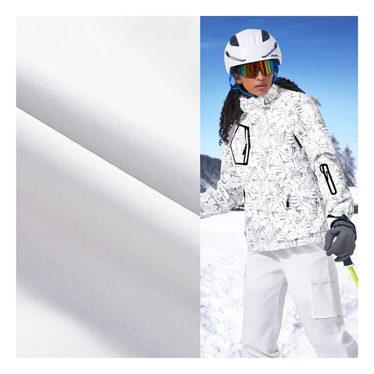 Wholesale Polyester Softshell-fabric Outdoor Windproof Jacket Softshell Fabric White Print Cheap Softshell Fabric