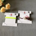 Custom Printed 300gsm Kraft Paper Jewelry Packaging Card Holder for Business Cards Hair Ties Other Small Items