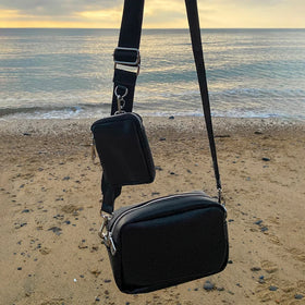 2024 UHP Pu Leathers Hot Sale Women Crossbody Bag Girls Summer Camera/video Shoulder Sling Bags with Key Pouch on Straps