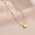 Now Tongxin Hot Selling Heart Pendant Choker Fashion Gold Colour Women Necklace Jewelry
