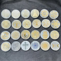 New Product Crystal Hand Carved Chakra Selenite Wafer Slice Selenite Charging Plate