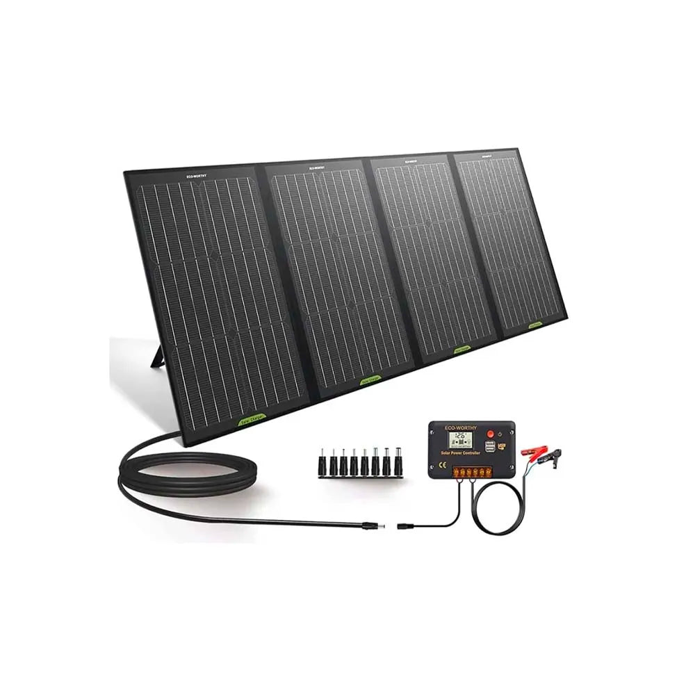 Portable 120W Foldable Solar Panel Compatible Jackery FlashFish Anker Goal Zero Power Station for Solar Generators USB Devices