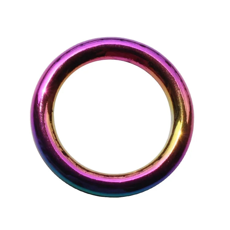 Good Quality Bags Ring Buckle Accessory Custom logo rainbow Round Ring Buckle for Swimwear