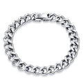 Customized Hip Hop Cuban Chain Men's Bracelet with Stackable Stainless Steel Original Color