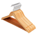Logo Display Eucalyptus Wooden Rack Hangers Single Tier Bathroom Clothing Organizer Multifunctional Wardrobe Hangers Wholesale