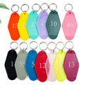 Wholesale Keytags Blank Printed Western Key Tag Custom Shape logo Plastic Motel Hotel Keyring Keychain