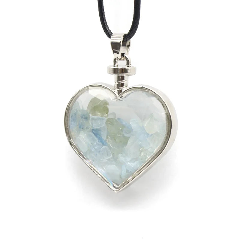 HZ Wholesale Natural Gemstone Healing Crystal Stones Chakra Heart Stone Charm Pendant for Jewellery Accessories