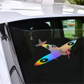 Jet Fighters Pilot Vinyl Art Decal Motorcycle Car Window Laptop Door Laser Sticker Decor Gift Die Cut Decals Laptop Window Glass
