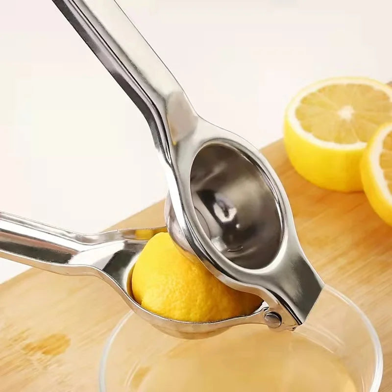 Stainless Steel Lemon and Lime Squeezer Press Manual Juicer Hand Press Metal Industrial Lime Lemon Squeezer Citrus Juicer