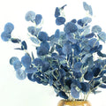 O-X0163 Factory Wholesale Wedding Flowers Artificial Eucalyptus Leaves Branch Artificial Eucalyptus Leaves Stems Green Blue