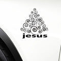 Jesus Christ Christian God Sticker Vinyl Decal Car Window Wall Bumper Decor Gift Die Cut Decals Laptop Window Glass