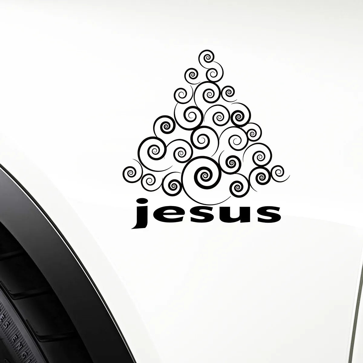 Jesus Christ Christian God Sticker Vinyl Decal Car Window Wall Bumper Decor Gift Die Cut Decals Laptop Window Glass