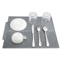 Hot Sales Multi-Purpose Silicone Drainage Mat Heat-resistant Dish Drying Mat Silicone Dish Drying Mat for Kitchen Countertops