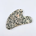 Huiying Natural Premium Dalmation Jasper Heart Gua Sha Scraping Board Massager