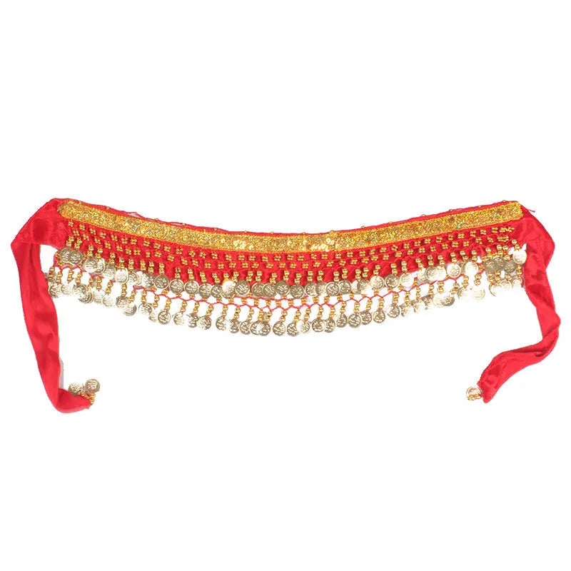 88 Sliver Coins Indian Belly Dance Hip Scarf Egypt Dancing Belts Wrap Dance Skirts