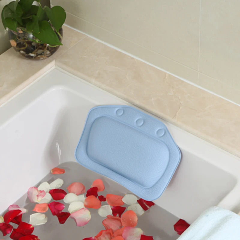 Factory Price Badesofa Bathroom Supplies Bathtub Pillow Bath Headrest Suction Cup Waterproof Spa Bath Pillows BATHPAD