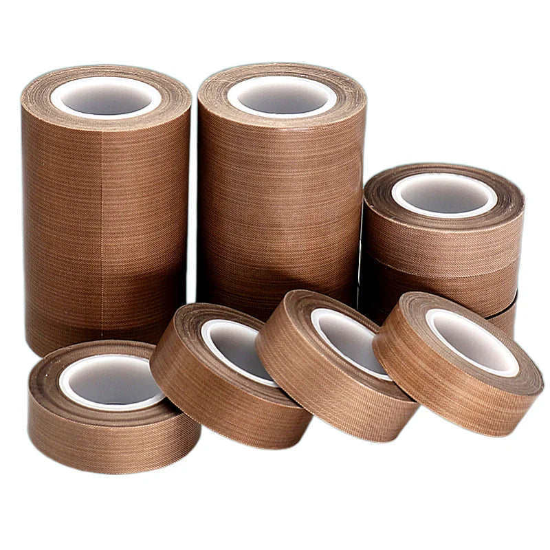 PTFE Coated Fiberglass  Adhesive Tape High Temperature Ptfe Fiberglass Tape  With Liner