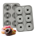 Custom 6 Cavity Silicone Donut Baking Pan Cake Decorating Tools Cake Cookies Molde De Silicone